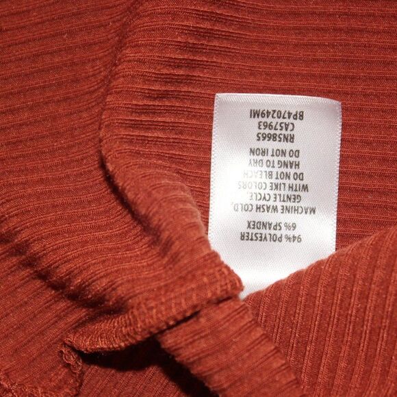 New  BP. Rust Long Sleeve Round Neck Pollover Sweater Women's Size L - Picture 8 of 8